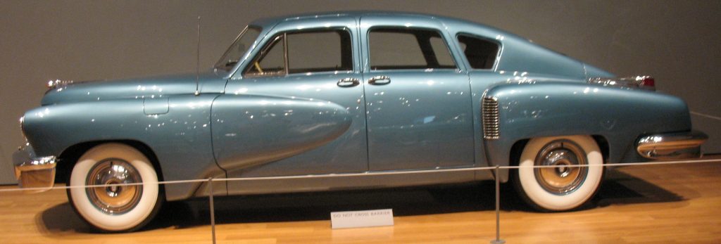 By James Emery from Douglasville, United States - 1948 Tucker Model 48 Torpedo_3205c, CC BY 2.0, https://commons.wikimedia.org/w/index.php?curid=23516405