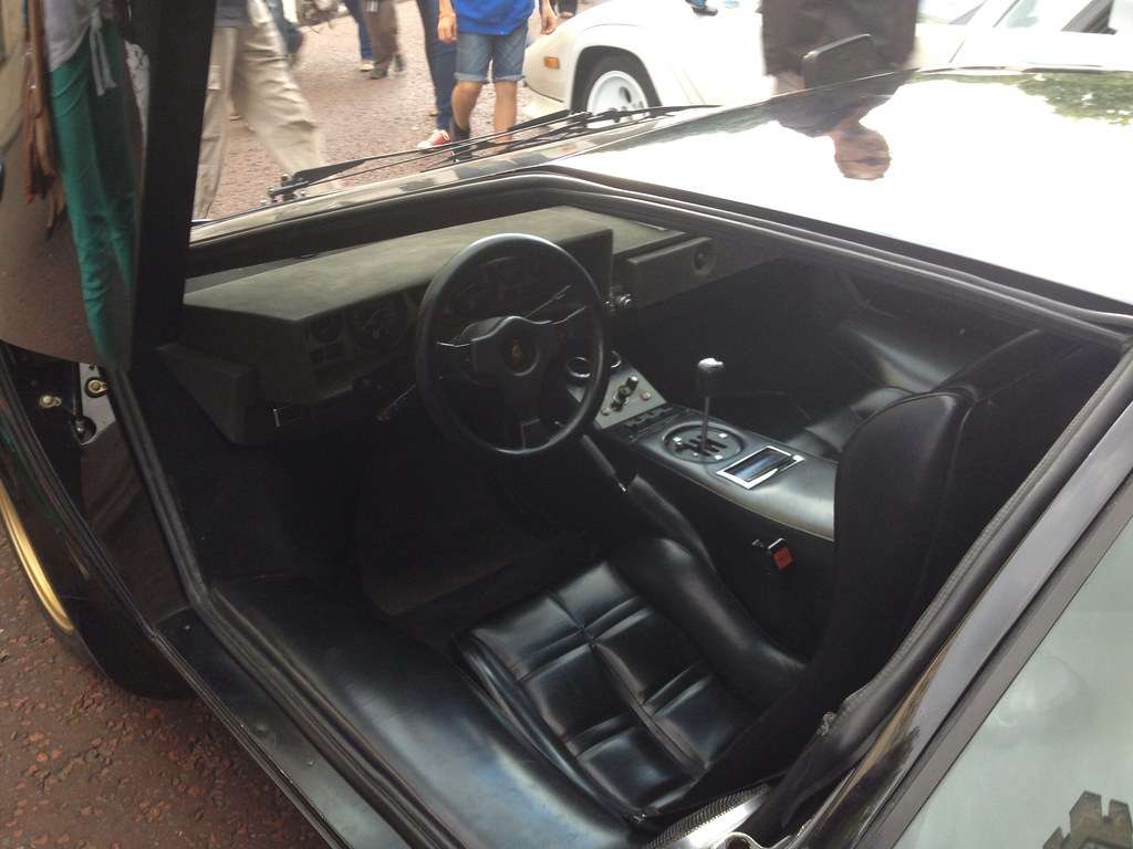 Lamborghini Countach cockpit
