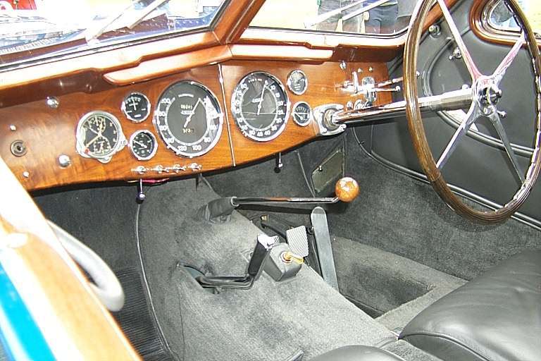 Bugatti Type 57SC Atlantic cockpit