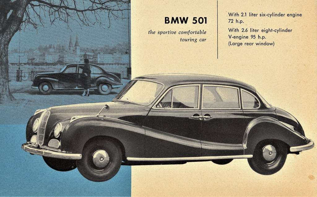 1957 BMW 501 werbung