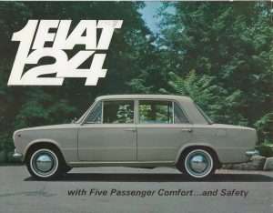 Fiat 124 werbeplakat