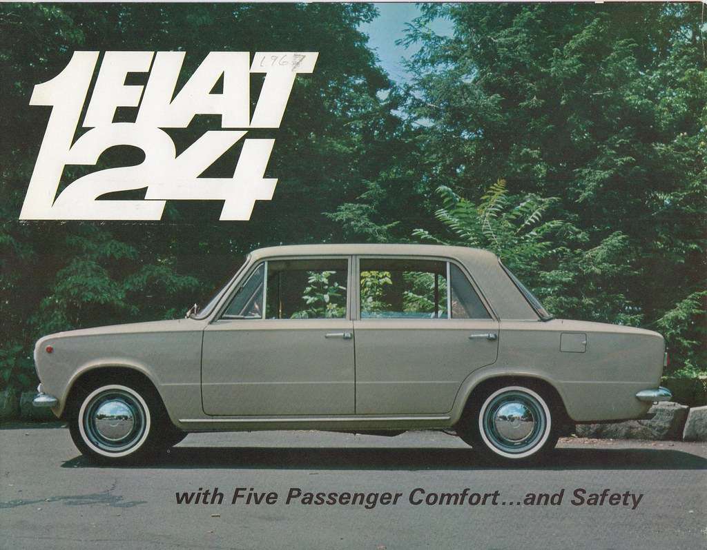 Fiat 124 werbeplakat