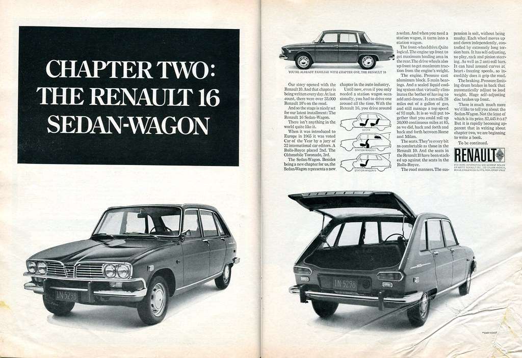 renault 16 original magazin werbung